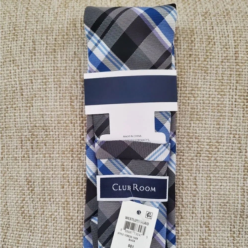 Club Room Classic Westlund Plaid Tie